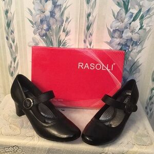 Rasolli Black Mary Jane Heels -Brand New